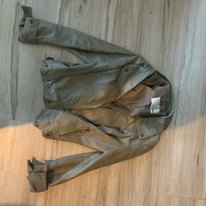 Bar III Faux Leather Jacket